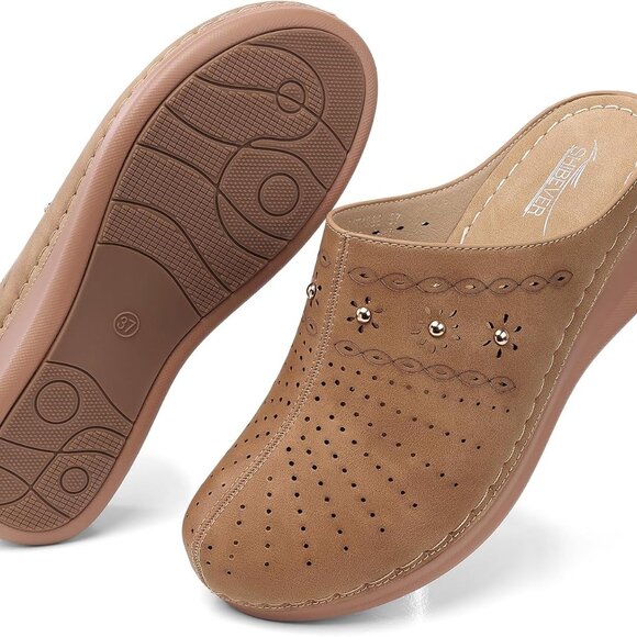 Clogs for Women Mules Slip-On: Closed Toe Clog - Comfortable Womens Mule - Picture 2 of 6